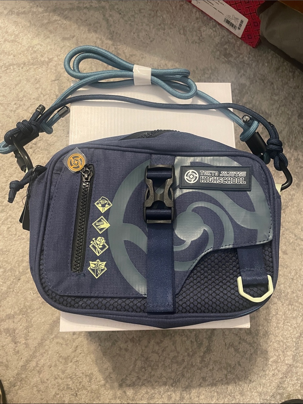 Navy Messenger Crossbody